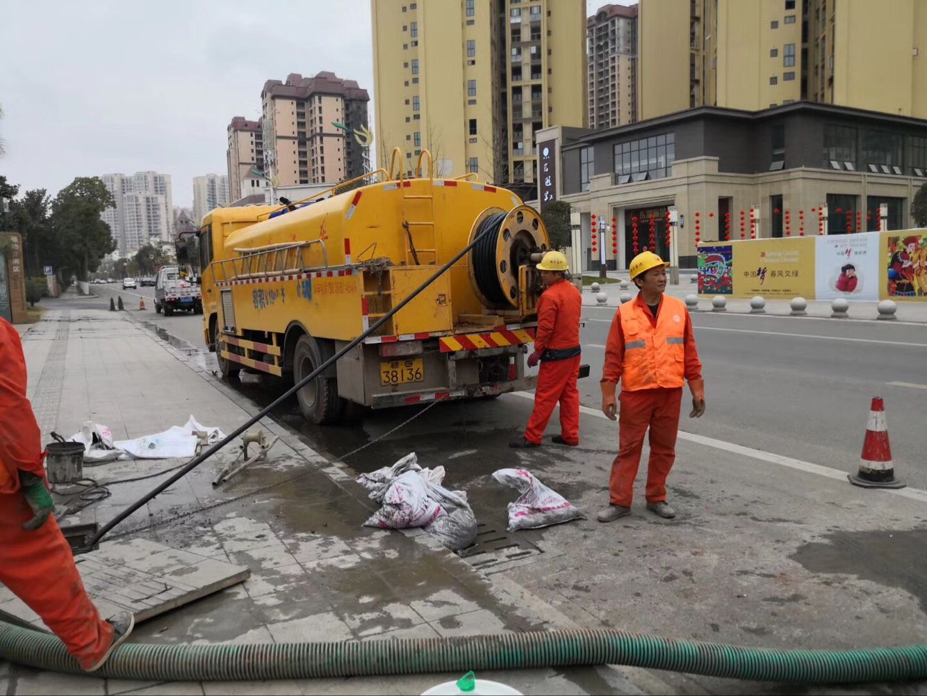 皇桐镇排污管道清淤-管道清洗